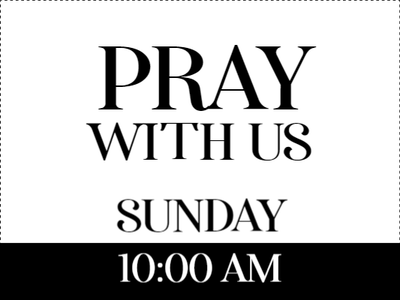 Custom Outdoor Yard Signs Multiple Sizes Pray With Us