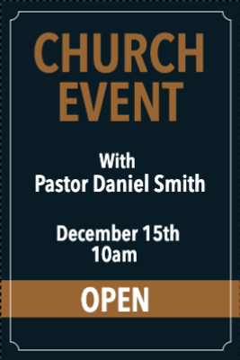 Custom Outdoor Yard Signs Multiple Sizes Church Event