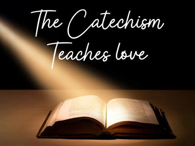 Custom Outdoor Yard Signs Multiple Sizes Catechism Teaches Love