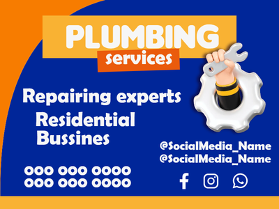 Custom Car Magnets Multiple Sizes Plumbing Services