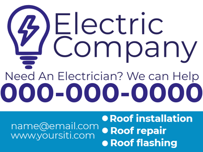 Custom Car Magnets Multiple Sizes Electric Company