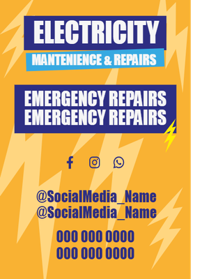 Custom Car Magnets Multiple Sizes Electricity Maintenance & Repairs