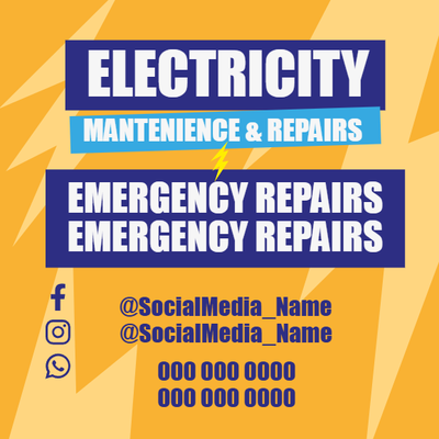 Custom Car Magnets Multiple Sizes Electricity Maintenance & Repairs