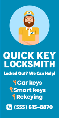 Custom Car Magnets Multiple Sizes Quick Key Locksmith