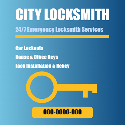 Custom Car Magnets Multiple Sizes City Locksmith