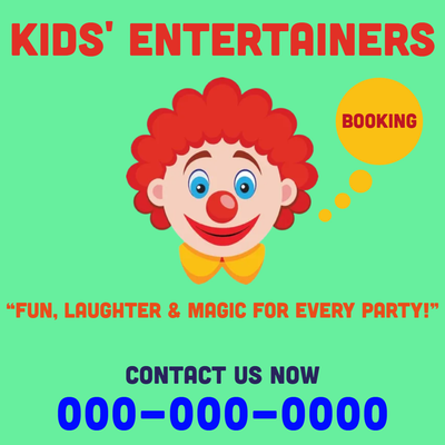 Custom Car Magnets Multiple Sizes Clown Booking