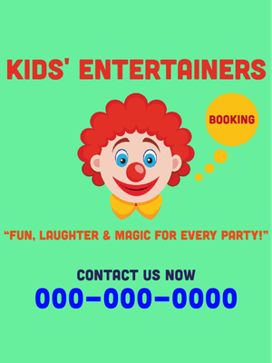 Custom Car Magnets Multiple Sizes Clown Booking