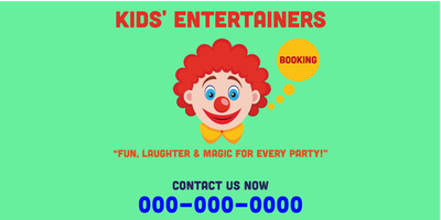 Custom Car Magnets Multiple Sizes Clown Booking