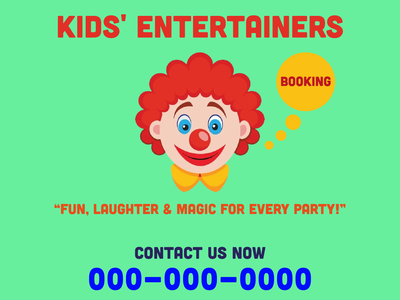 Custom Car Magnets Multiple Sizes Clown Booking