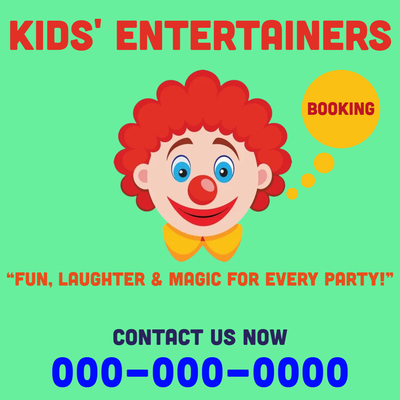 Custom Car Magnets Multiple Sizes Clown Booking