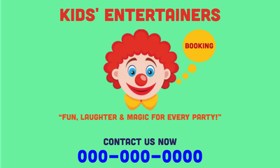 Custom Car Magnets Multiple Sizes Clown Booking