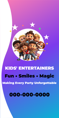 Custom Car Magnets Multiple Sizes Kid's Entertainers