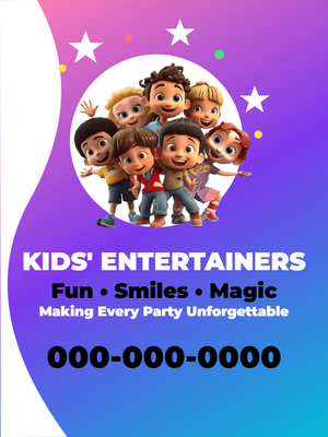 Custom Car Magnets Multiple Sizes Kid's Entertainers