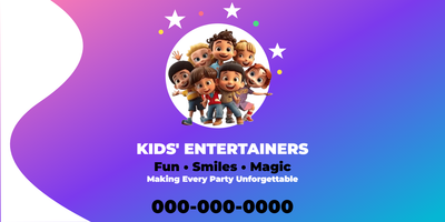Custom Car Magnets Multiple Sizes Kid's Entertainers