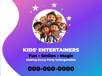 Custom Car Magnets Multiple Sizes Kid's Entertainers