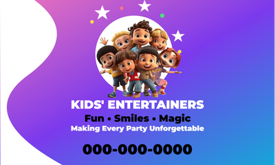 Custom Car Magnets Multiple Sizes Kid's Entertainers