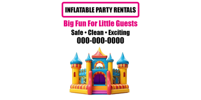 Custom Car Magnets Multiple Sizes Inflatable Party