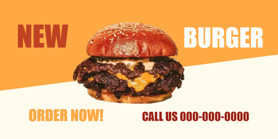 Custom Car Magnets Multiple Sizes New Burger