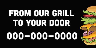 Custom Car Magnets Multiple Sizes Burger Grill