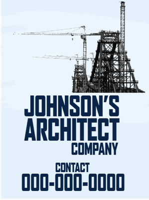 Custom Outdoor Yard Signs Multiple Sizes Architect Company
