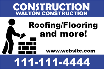 Custom Outdoor Yard Signs Multiple Sizes Roofing And Flooring