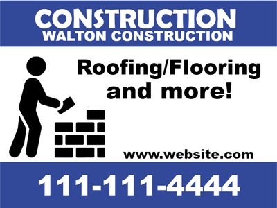 Custom Outdoor Yard Signs Multiple Sizes Roofing And Flooring