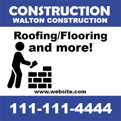 Custom Outdoor Yard Signs Multiple Sizes Roofing And Flooring