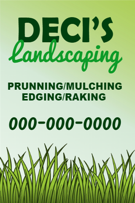 Custom Outdoor Yard Signs Multiple Sizes Landscaping Services