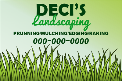 Custom Outdoor Yard Signs Multiple Sizes Landscaping Services