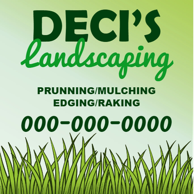 Custom Outdoor Yard Signs Multiple Sizes Landscaping Services