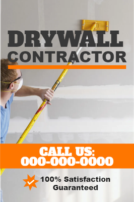 Custom Outdoor Yard Signs Multiple Sizes Drywall Contractor