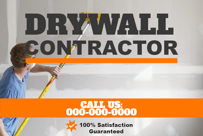 Custom Outdoor Yard Signs Multiple Sizes Drywall Contractor
