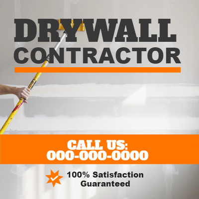 Custom Outdoor Yard Signs Multiple Sizes Drywall Contractor