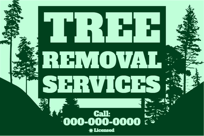 Custom Outdoor Yard Signs Multiple Sizes Tree Removal Service