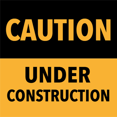 Custom Outdoor Yard Signs Multiple Sizes Caution Under Construction