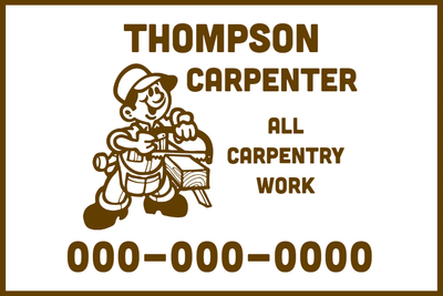 Custom Outdoor Yard Signs Multiple Sizes Carpentry Work