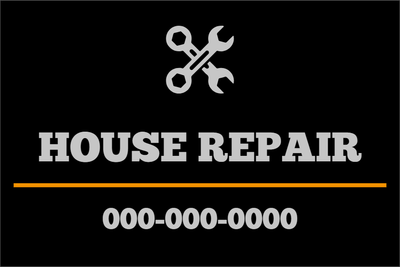 Custom Outdoor Yard Signs Multiple Sizes House Repair