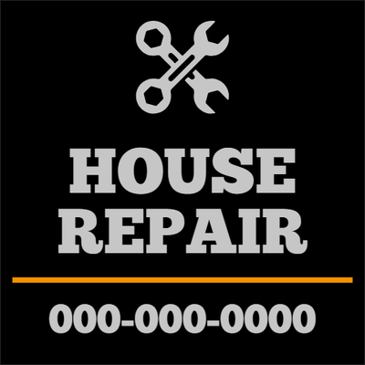 Custom Outdoor Yard Signs Multiple Sizes House Repair