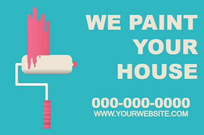 Custom Outdoor Yard Signs Multiple Sizes House Paint Your House