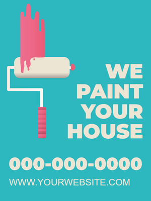 Custom Outdoor Yard Signs Multiple Sizes House Paint Your House