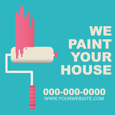 Custom Outdoor Yard Signs Multiple Sizes House Paint Your House