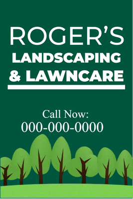 Custom Outdoor Yard Signs Multiple Sizes Landscaping Lawn Care