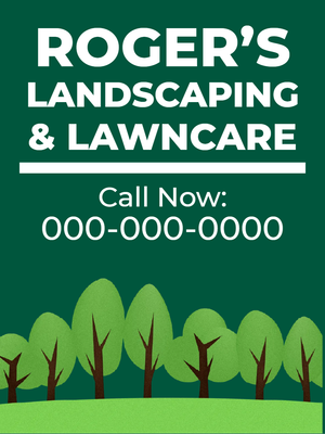 Custom Outdoor Yard Signs Multiple Sizes Landscaping Lawn Care