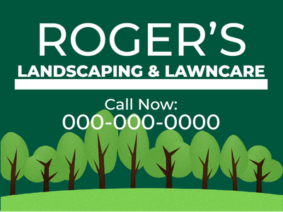 Custom Outdoor Yard Signs Multiple Sizes Landscaping Lawn Care