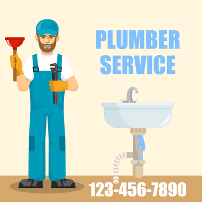 Custom Outdoor Yard Signs Multiple Sizes Plumber Service