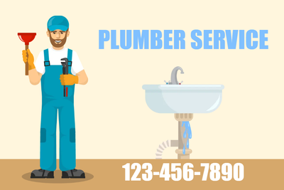 Custom Outdoor Yard Signs Multiple Sizes Plumber Service