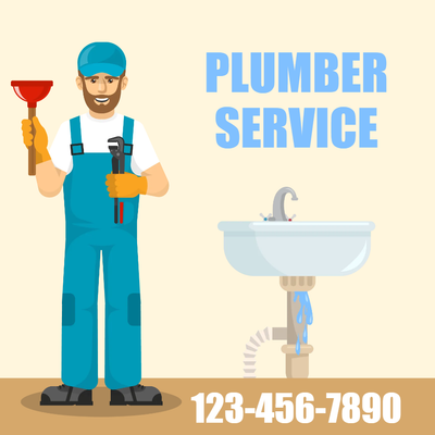 Custom Outdoor Yard Signs Multiple Sizes Plumber Service