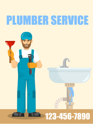 Custom Outdoor Yard Signs Multiple Sizes Plumber Service