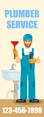 Custom Outdoor Yard Signs Multiple Sizes Plumber Service
