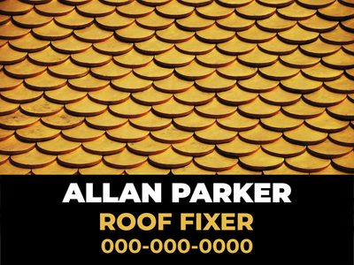 Custom Outdoor Yard Signs Multiple Sizes Roof Fixer